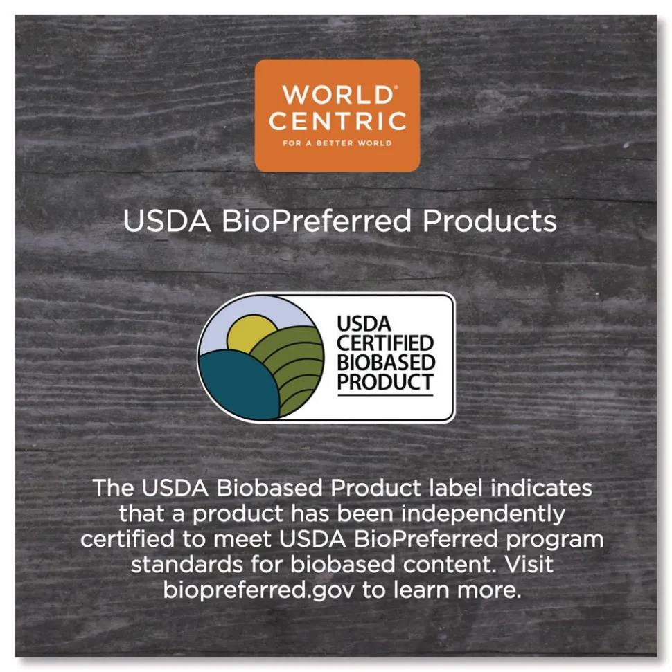 World Centric 7.5 in. x 10 in. x 3.25 in. Leaf Design Paper Fiber Container Sleeves - Natural (800/Carton)