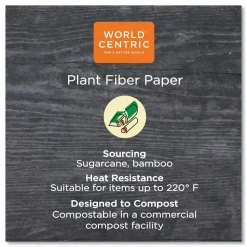 World Centric 10 oz. NoTree Paper Hot Cups - Natural (1000/Carton)