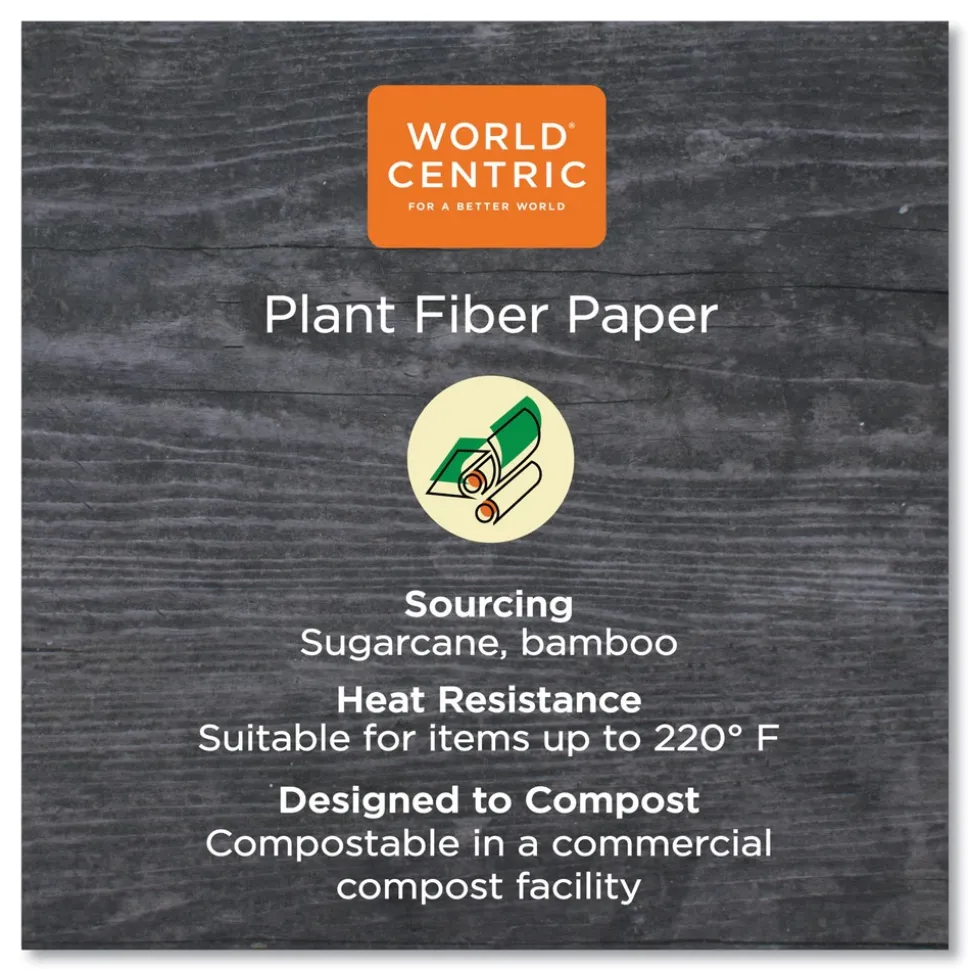 World Centric 10 oz. NoTree Paper Hot Cups - Natural (1000/Carton)