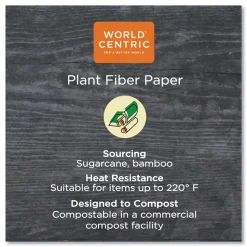 World Centric 12 oz. NoTree Paper Hot Cups - Natural (1000/Carton)