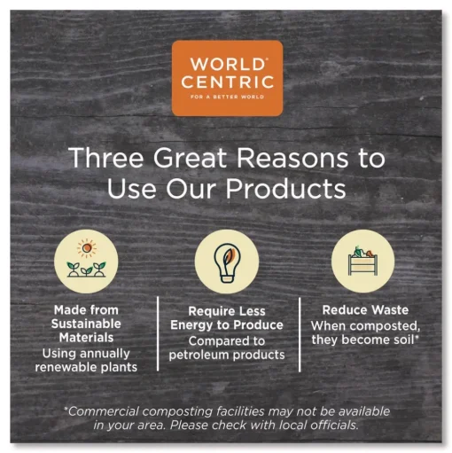 World Centric 16 oz. Paper Hot Cups - White (1000/Carton)