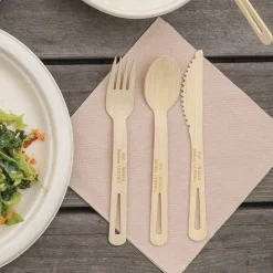 World Centric KN-BB-67 6.7 in. Bamboo Cutlery Knife - Natural (2000/Carton)