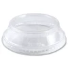 World Centric Plastic Dome Lid PLA Clear Cold Cup Lids Fits 9 oz to 24 oz Parfait Cups - Clear (1000/Carton)