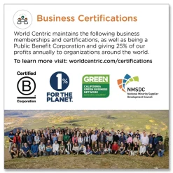 World Centric PL-SC-U10-LFP 10.1 in. Diameter Paper Fiber Plates - Natural (800/Carton)