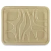 World Centric TRSC4SLLF 9.1 in. x 7.1 in. x 0.7 in. PLA Lined PFAS-Free Paper Fiber Trays - Natural (500/Carton)
