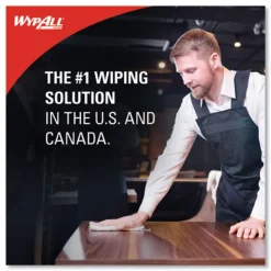 WypAll 12.2 in. x 12.4 in. General Clean Jumbo Roll X60 Cloths - White (1/Carton)