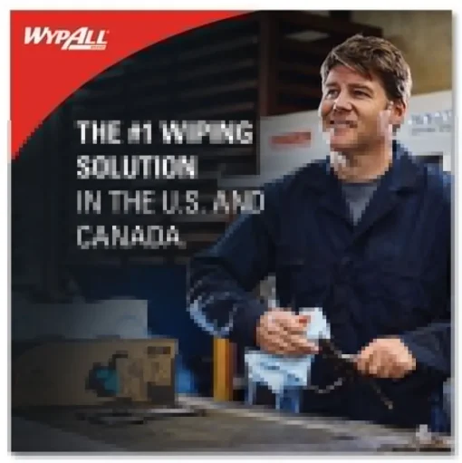 WypAll L40 1/4 Fold 12.5 in. x 12 in. Towels - White (56/Box, 18 Packs/Carton)