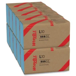 WypAll L10 9.1 in. x 10.25 in. Windshield Towels - Light Blue (224/Pack, 10 Packs/Carton)