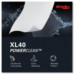 WypAll L40 POP-UP Box 16.4 in. x 9.8 in. Towels - White (100/Box, 9 Boxes/Carton)