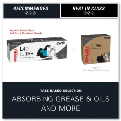 WypAll L40 POP-UP Box 16.4 in. x 9.8 in. Towels - White (100/Box, 9 Boxes/Carton)