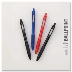 Zebra 20630 Z-Grip Medium 1 mm Recycled Retractable Ballpoint Pen - Red Ink/Red Barrel (1-Dozen)