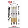 Zebra F-301 Signature Series Earthy Tones Fine 0.7 mm. Retractable Ballpoint Pen - Black Ink/Sandstone Barrel (4/Pack)