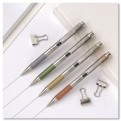 Zebra F-301 Signature Series Earthy Tones Fine 0.7 mm. Retractable Ballpoint Pen - Black Ink/Sandstone Barrel (4/Pack)